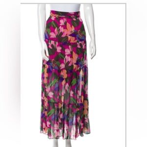 Diane von Furstenberg Floral Print Long Skirt EXCELLENT CONDITION